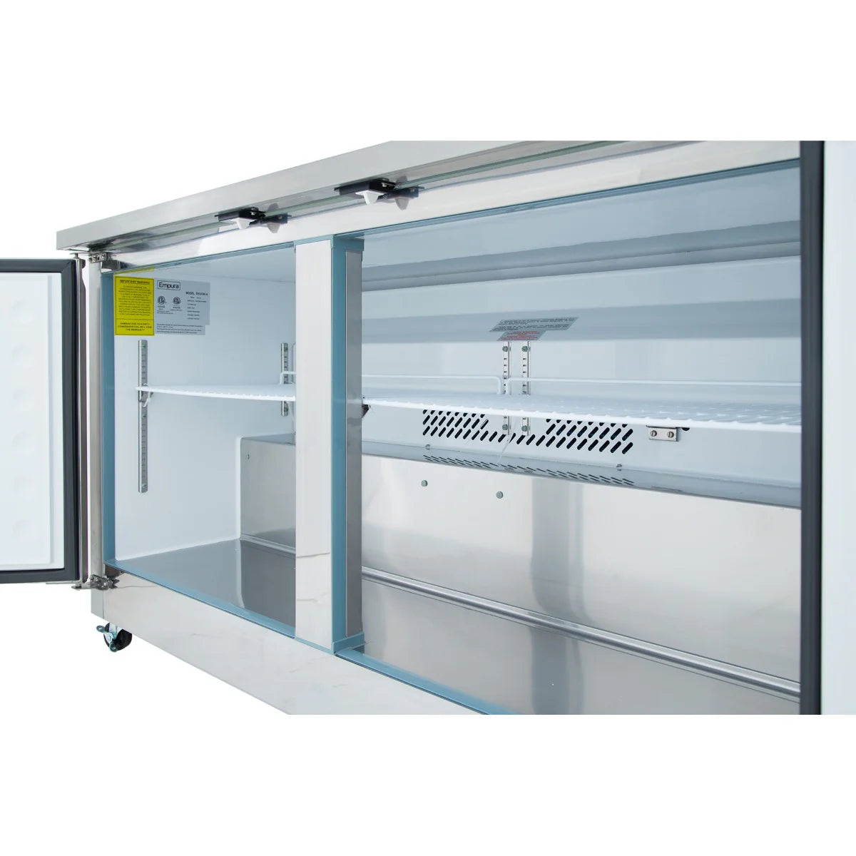 Empura Refrigeration E-KUC60 Undercounter Reach-In Refrigerator 61.2"W X 29.9"D X 35.5"H 13.2 Cu. Ft. Capacity