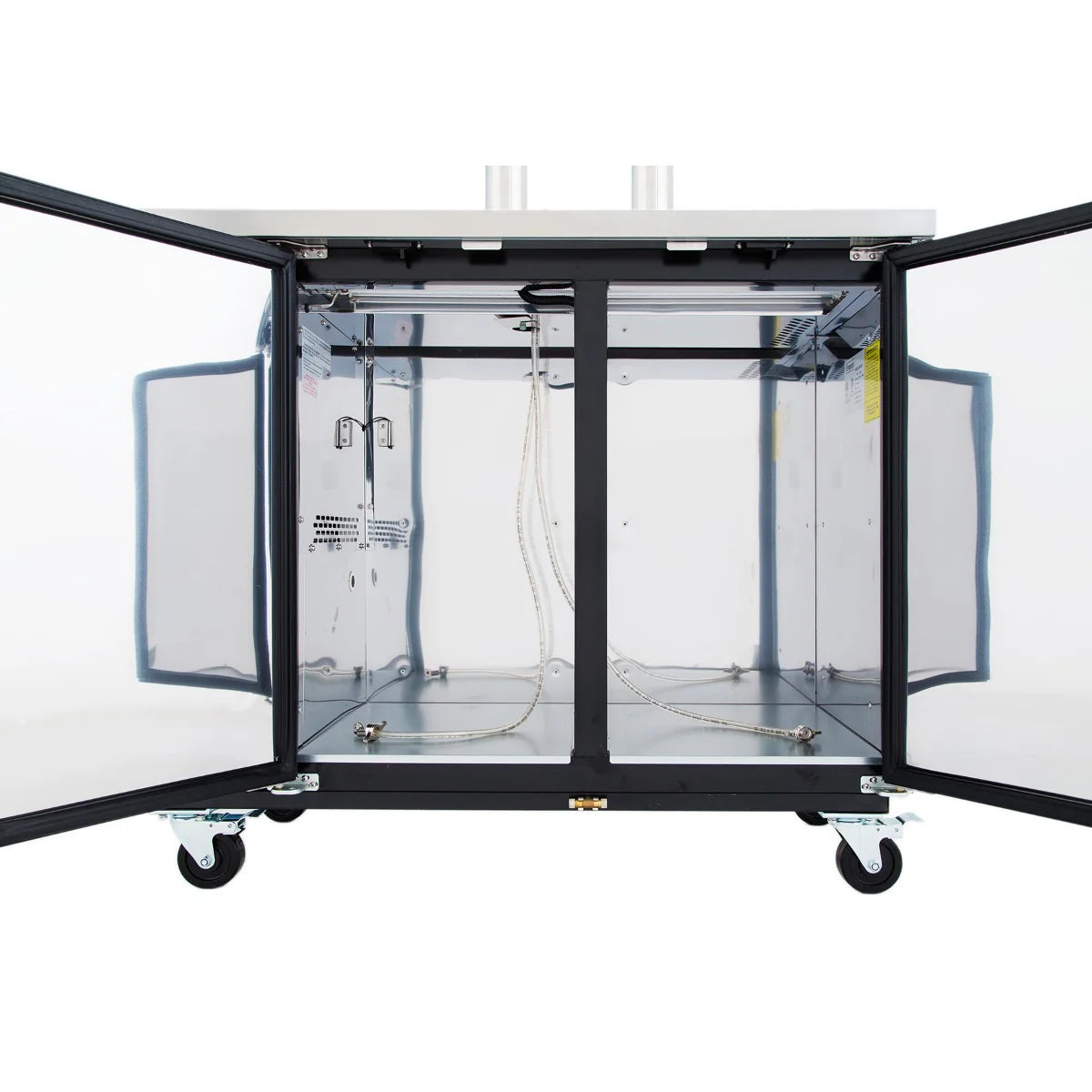 Empura Refrigeration E-KDD2-2 Direct Draw Beer Dispenser 49.1"W X 24.41"D X 41.9"H 12.5 Cu. Ft. Capacity