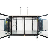 Empura Refrigeration E-KDD3-2 Direct Draw Beer Dispenser 61.1"W X 24.41"D X 41.9"H 16.6 Cu. Ft. Capacity