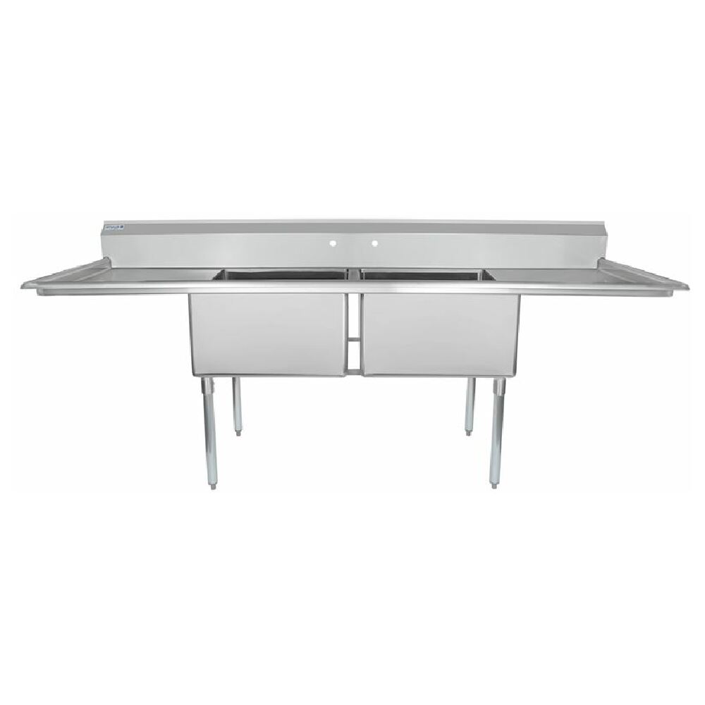 Stainless Steel Empura Standard Duty Sink ESD22424LR24 with Two Basins and Drainboards