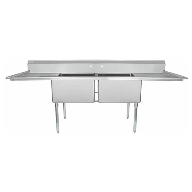 Empura Stainless ESD22424LR24 Sink (2) Compartment Standard Duty