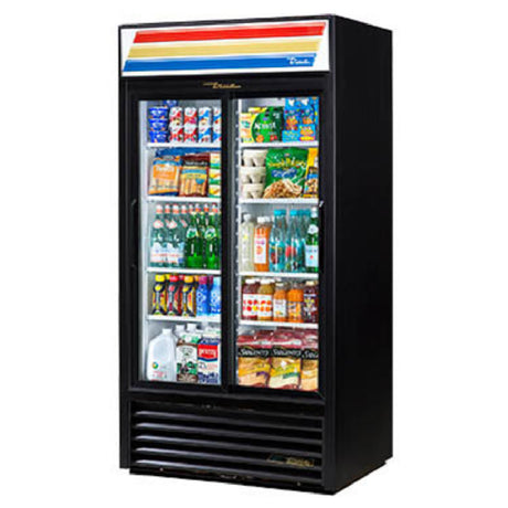 True Mfg. - General Foodservice GDM-33-HC-LD_WH - Refrigerated Merchandiser, Two-section