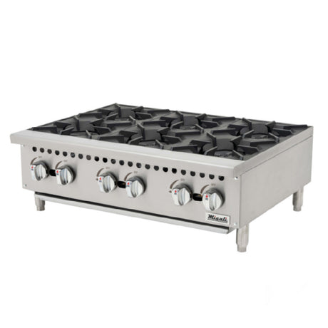 Migali C-HP-6B-36-IB_NAT - Counter-top Hot Plate, 36"W, (6) Burners
