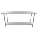 Empura Stainless WT2472 Empura STANDARD DUTY Work Table 24" X 72" No Backsplash