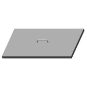 Gray stainless steel lift-off cover with built-in handle for Hoshizaki HS-5073