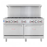 Empura Stainless EGR-60 "Stainless Steel Commercial Gas Range With Two Ovens 10 Burners