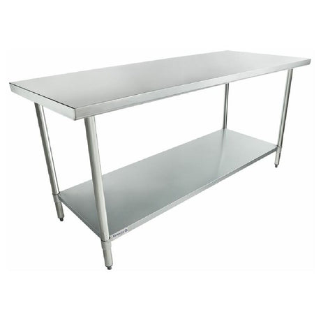 Stainless steel work table with undershelf from Empura Economy Work Table 30’’ X 72’’