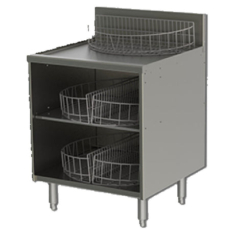 Perlick 7057-2 Glass Handling Cabinet 24" Storage For 24" Glass Washer