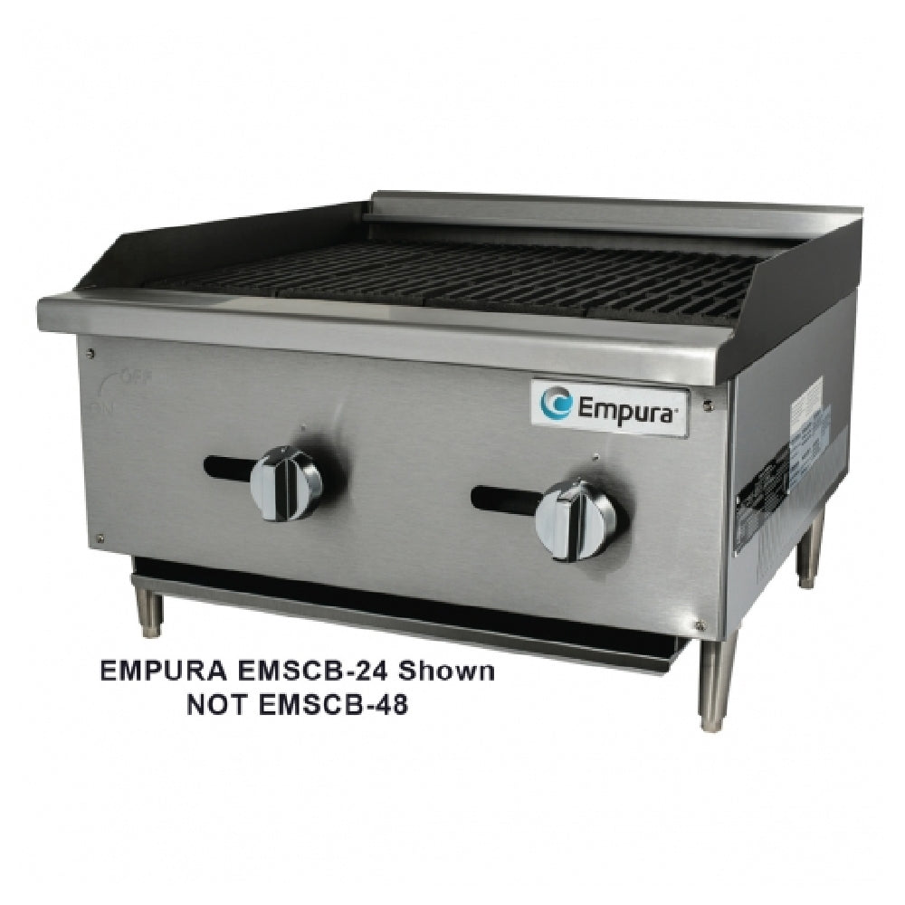 Empura Equipment EMSCB-48 Medium Duty Gas Charbroiler 48"W X 27"D 112000 BT