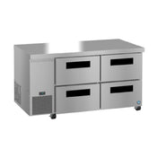 Hoshizaki ULR60B-D4 Steelheart Series Undercounter Refrigerator Reach-in Two-section