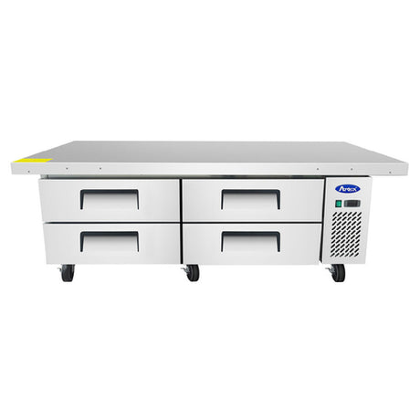 Atosa USA, Inc. MGF8454GR - Atosa Chef Base With Extended Top, Two-section, 76"W X 33"D X 26-3/5"H