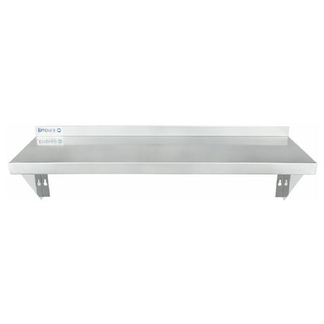 Empura Stainless 1236WS18G Standard Duty Empura Wall Mount Storage Shelf 12" X 36" 18GA 430S/S Shelf And Brackets