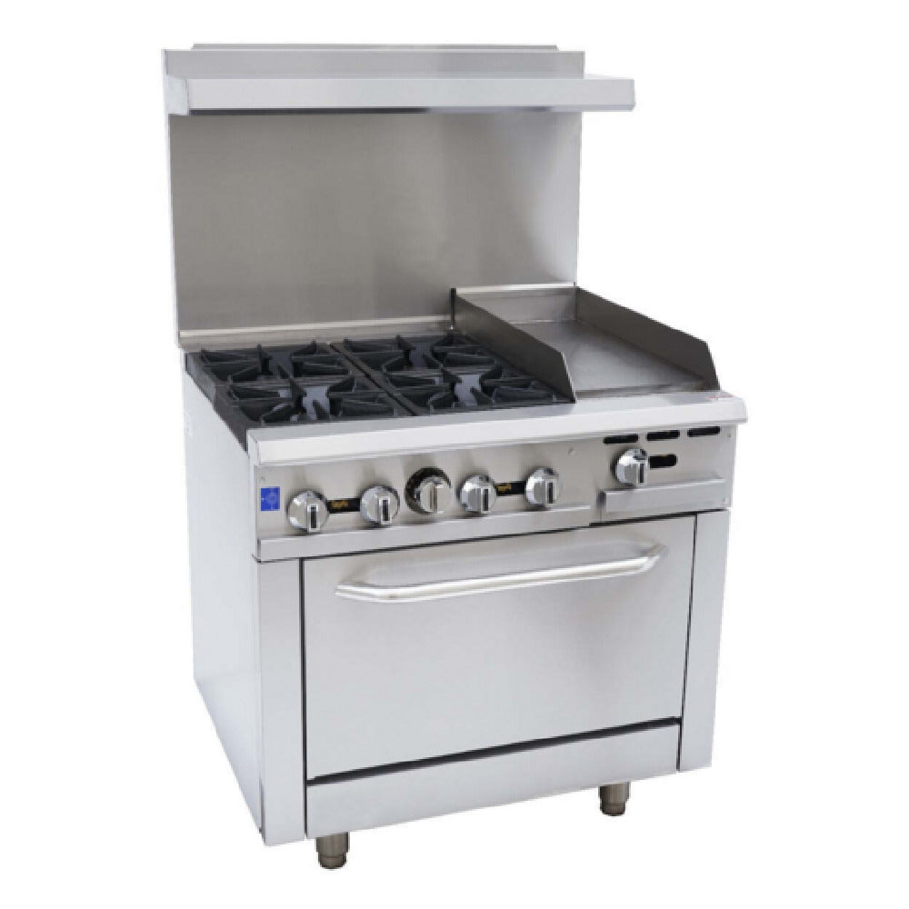 Empura EGR36-G12_NAT - Single Base Gas Range, Natural Gas, 36"W X 32-5/8"D X 60-1/8"H
