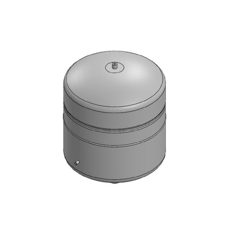 Cylindrical buffer tank with horizontal ribbing and domed top for Everpure BTA-2.5