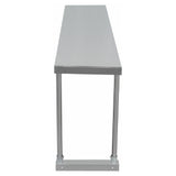 Stainless steel work table with solid top and straight legs, Empura Stainless ESOS1260