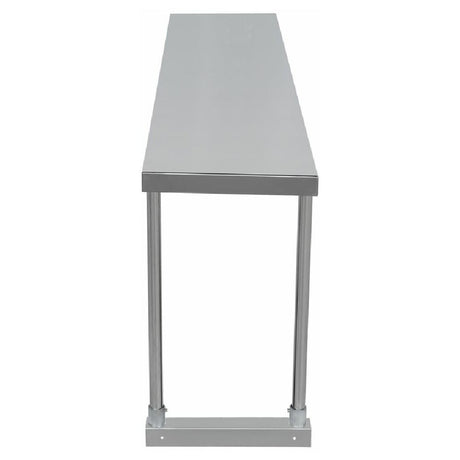 Stainless steel work table with solid top and straight legs, Empura Stainless ESOS1260