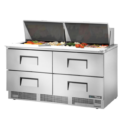 True Mfg. - General Foodservice TFP-64-24M-D-4-HC - Sandwich/Salad Unit, Two-section