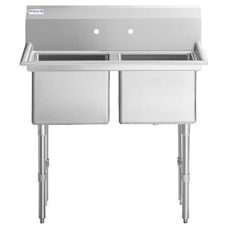 Heavy duty Empura Stainless EHD21818 double-compartment sink made of stainless steel