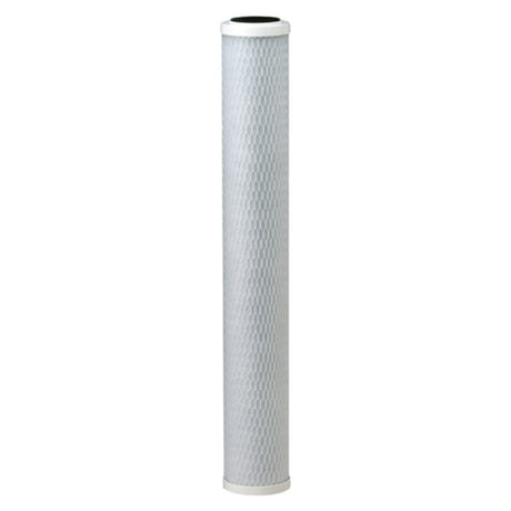 White CG53-20 water filter cartridge featuring a textured surface and submicron carbon block design