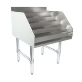 Empura ELS2423 - Underbar Liquor Display Stand, 24"W X 23"D X 33"H, 18 Gauge 304 Ss Bottom/back/sides/hat Channel And Steps