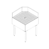 Perlick TSF90TC TSF Series Underbar Corner Angle Filler Inside Full Corner 90° Angle