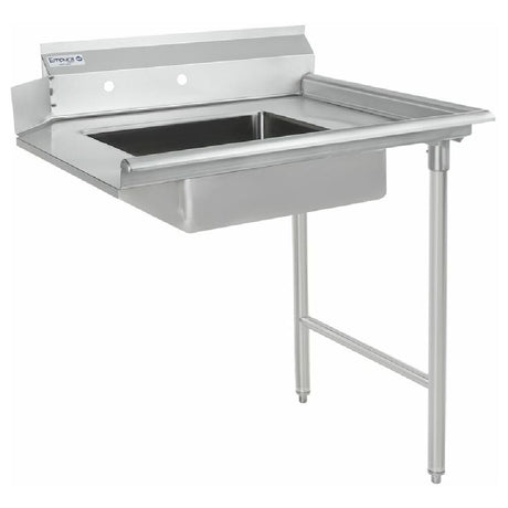 Commercial Stainless Steel Dish Table with Sink and Drainboard, Empura ESDT36R Soiled Dishtable