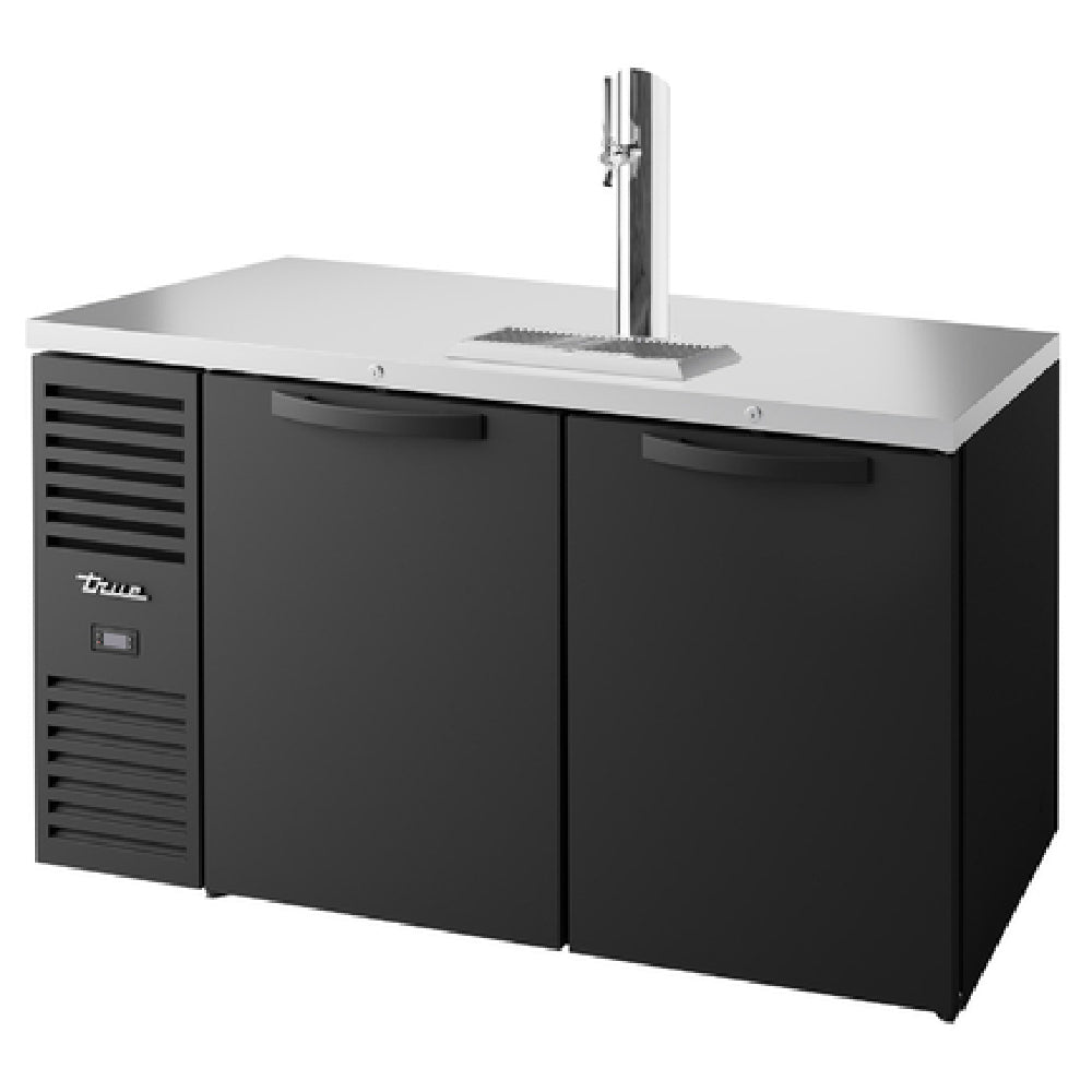 True Mfg. - Premier Bar TDR60-RISZ1-L-B-SS-1 - Refrigerated Draft Bar Cooler, Two-section