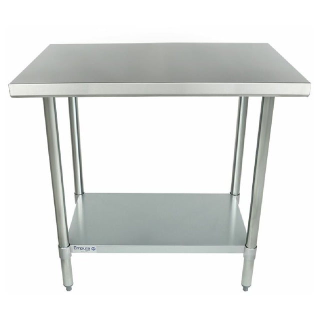 Empura Stainless WT2436 Empura STANDARD DUTY Work Table 24" X 36" No Backsplash Plastic Adjustable Bullet Feet