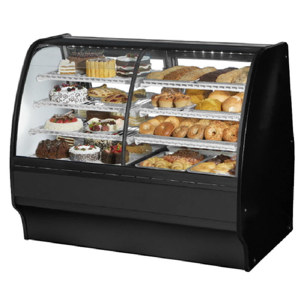 True Mfg. - Specialty Display TGM-DZ-59-SC/SC-S-W - Glass Merchandiser, Dual Zone (dry/refrigerated)