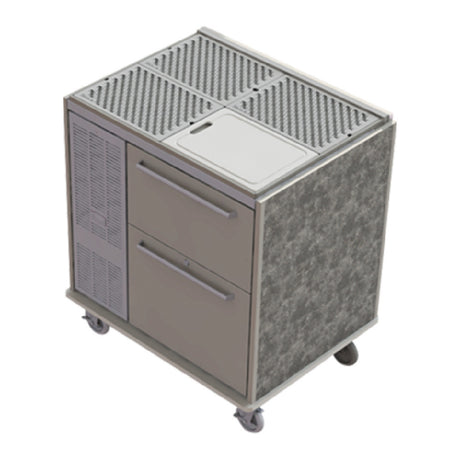 Perlick MOBS-BBS36C - Signature Series Mobile Bar Refrigerated Cabinet, 7.4 Cu.ft. Volume