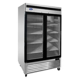 Atosa USA, Inc. MCF8703ES - Freezer Merchandiser, Two-section, 543/8"W X 31-3/4"D X 83-1/8"H