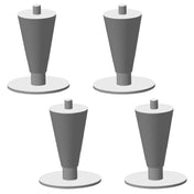 Four stainless steel flange legs with circular bases in Hoshizaki Flange Leg Package