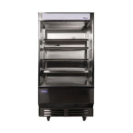 Atosa AOM-40B Open Air Merchandiser 39-3/5"W X 28"D X 83"H 14.4 Cubic Capacity