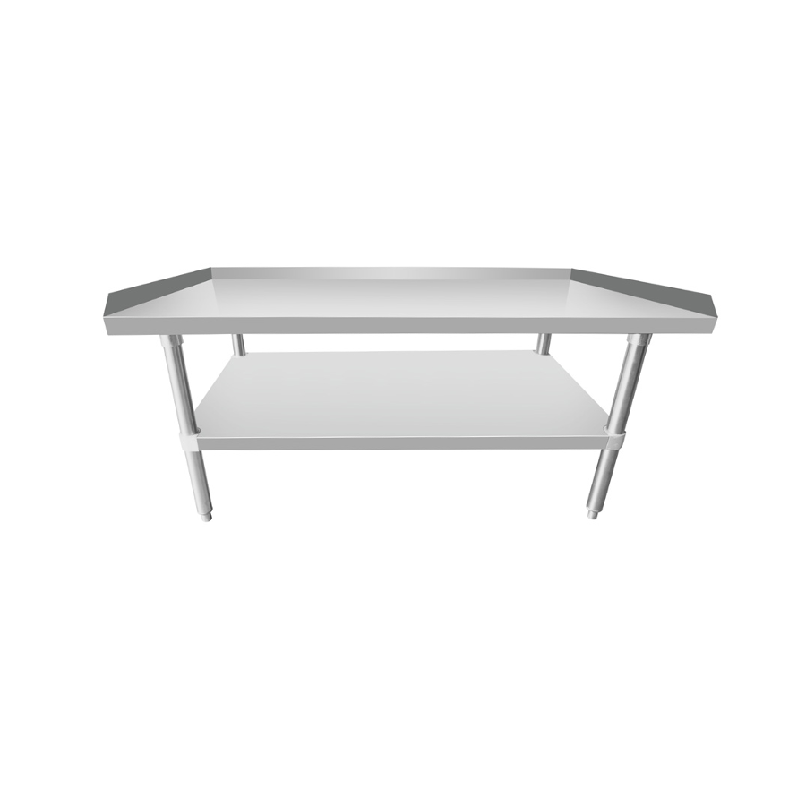 Atosa ATSE-3048 MixRite Equipment Stand 48"W X 30"D X 24"H Stainless Steel Top With Upturn On Rear & Sides