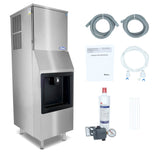 Atosa HD350-AP-161 Hotel Ice Machine & Dispenser Full Cube Ice 23"W X 29-1/2"D X 70-9/10"H