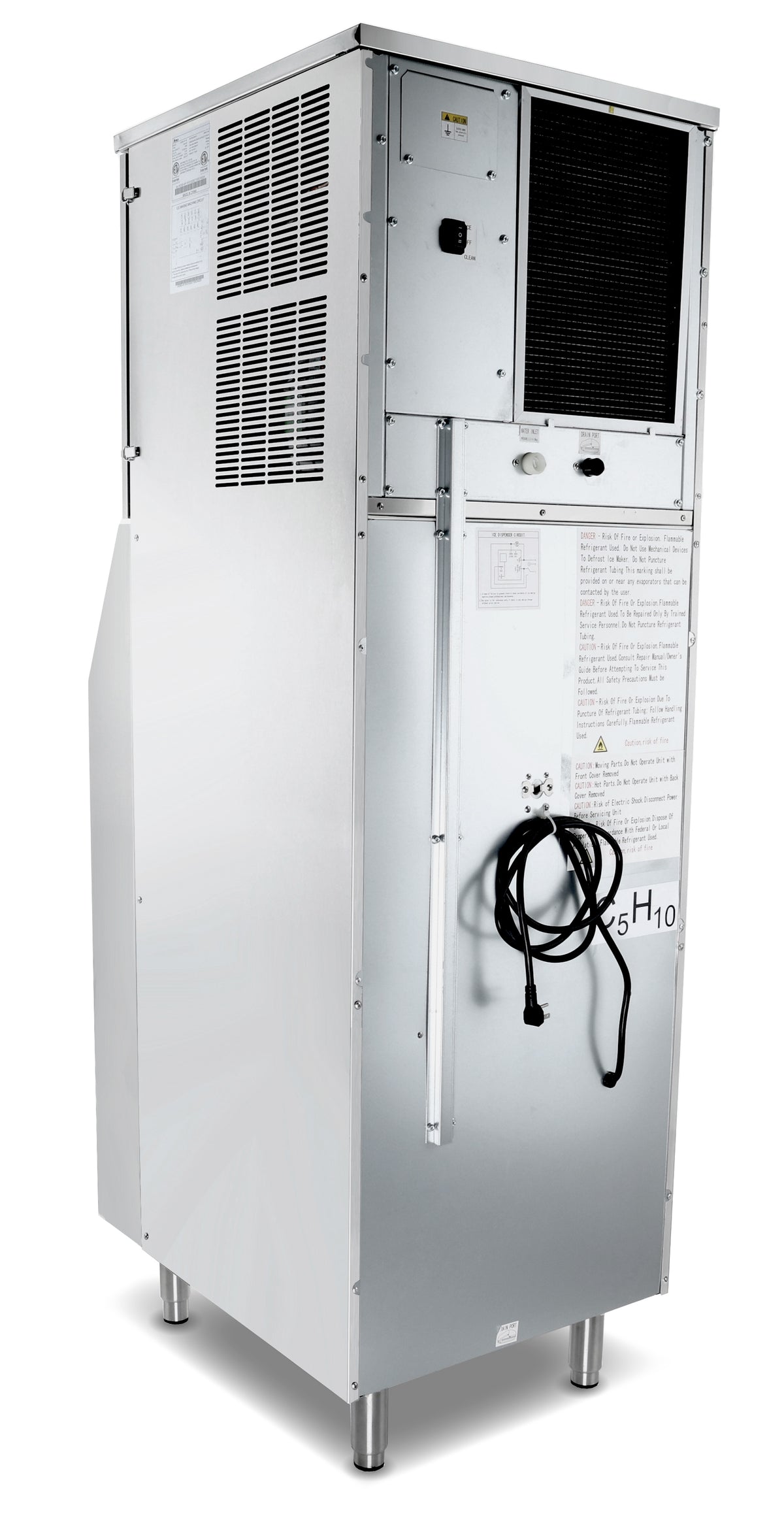 Atosa HD350-AP-161 Hotel Ice Machine & Dispenser Full Cube Ice 23"W X 29-1/2"D X 70-9/10"H