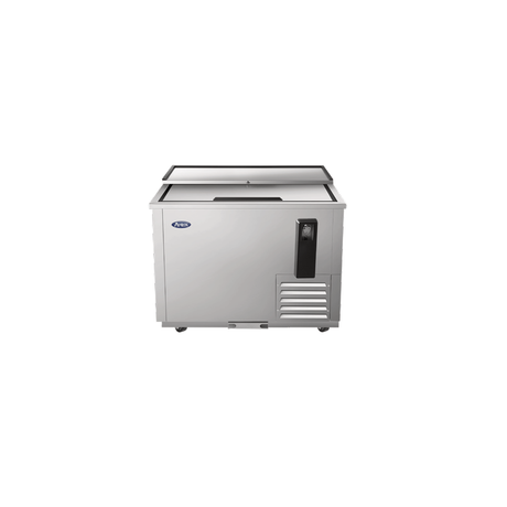 Atosa MBC36GR Atosa Bottle Cooler 36-4/5"W X 26-3/5"D X 34-3/10"H Self-contained Side Mount Refrigeration