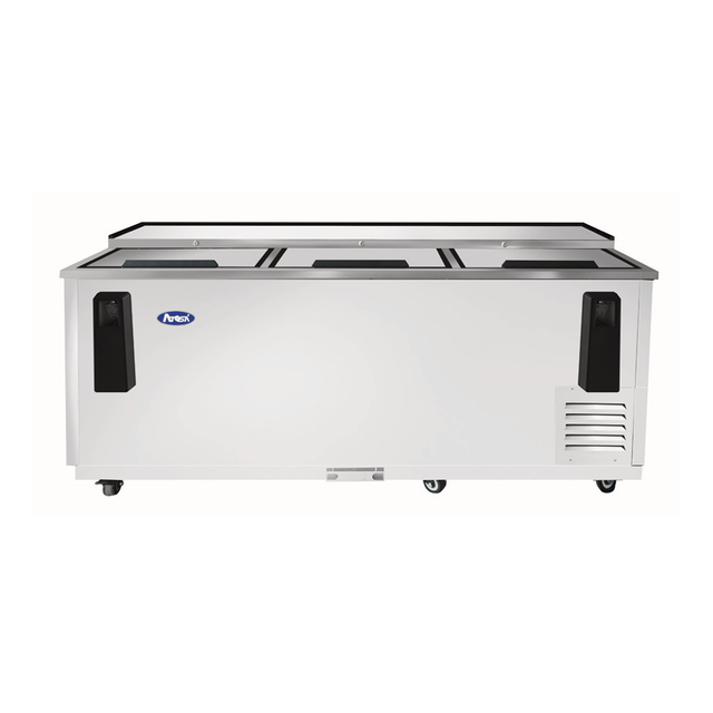 Atosa MBC80GR Atosa Bottle Cooler 80.5"W X 27.8"D X 36.62"H Self-contained Side Mount Refrigeration