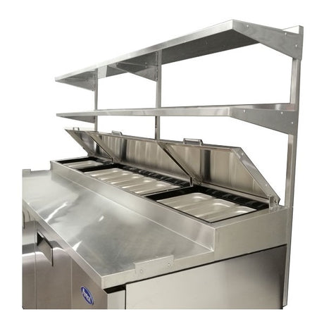 Atosa MROS-67P Overshelf Double For Pizza Prep Table