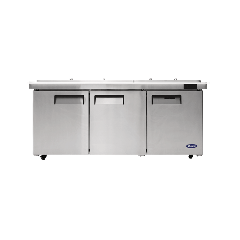 Atosa MSF8308GR-NTCV Atosa Sandwich/Salad Mega Top Refrigerator Three-section