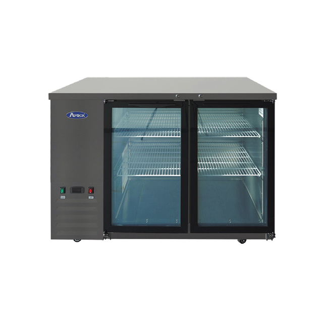 Atosa SBB48GGRAUS2 Atosa Back Bar Cooler Shallow Depth Two-section