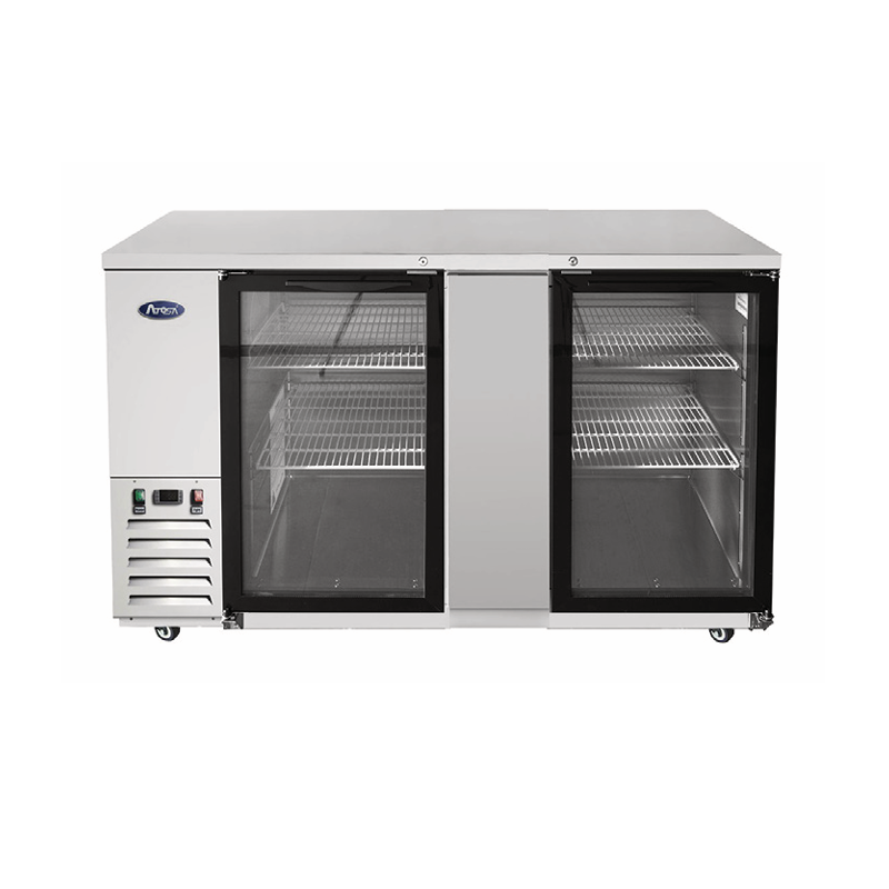 Atosa SBB69GGRAUS1 Atosa Back Bar Cooler Shallow Depth Two-section