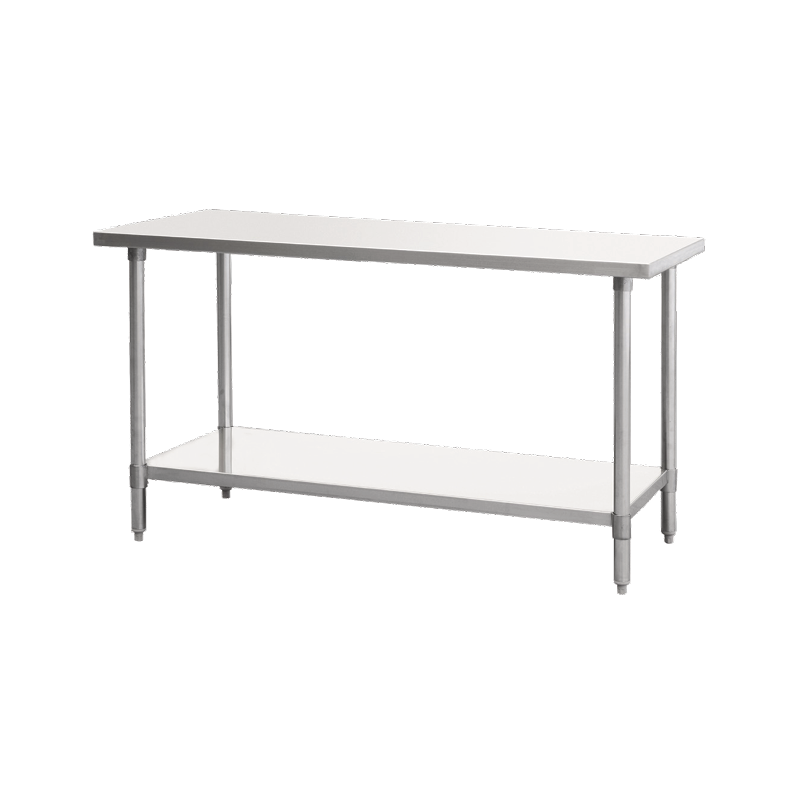 Atosa SSTW-2424 MixRite Work Table 24"W X 24"D X 34"H 18/430 Stainless Steel Top With Turned Down Edges