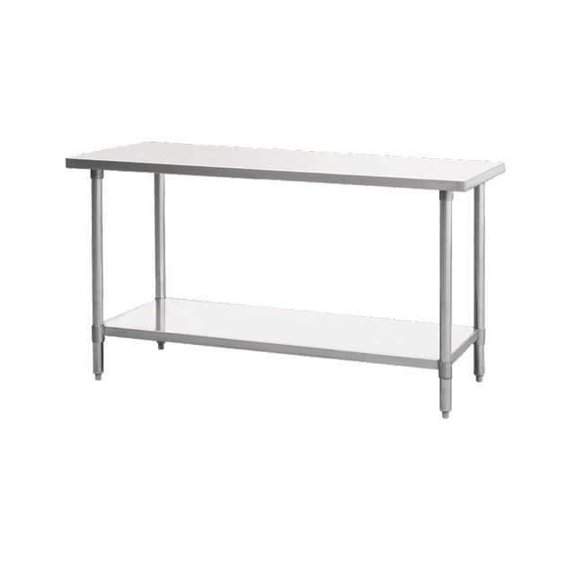 Atosa SSTW-2430 MixRite Work Table 30"W X 24"D X 34"H 18/430 Stainless Steel Top With Turned Down Edges