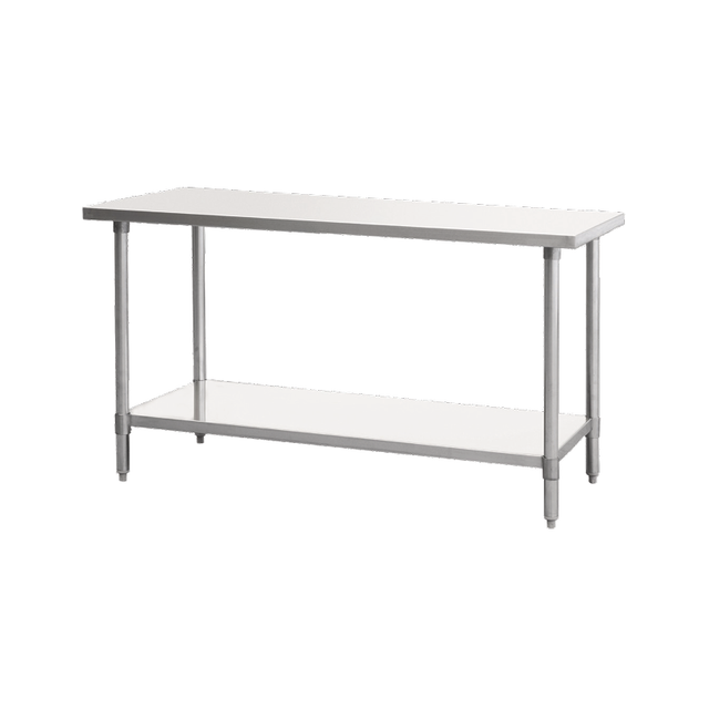 Atosa SSTW-2448 MixRite Work Table 48"W X 24"D X 34"H 18/430 Stainless Steel Top With Turned Down Edges