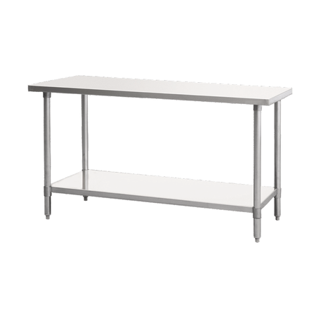 Atosa SSTW-3036 MixRite Work Table 36"W X 30"D X 34"H 18/430 Stainless Steel Top With Turned Down Edges