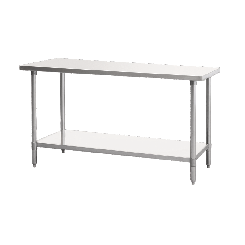 Atosa SSTW-3072 MixRite Work Table 72"W X 30"D X 34"H 18/430 Stainless Steel Top With Turned Down Edges