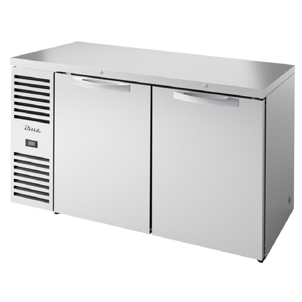 True Mfg. - Premier Bar TBR60-RISZ1-L-S-SS-1 - Refrigerated Back Bar Cooler, Two-section