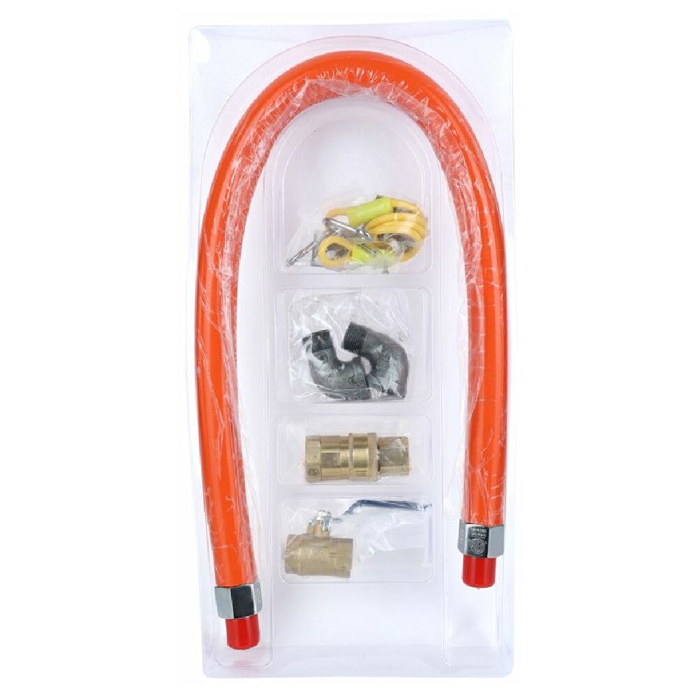 Empura Equipment EMGCK36 Gas Connector Hose Kit / Assembly 36" Mobile Gas Connector Hose Kit With 2 Elbows