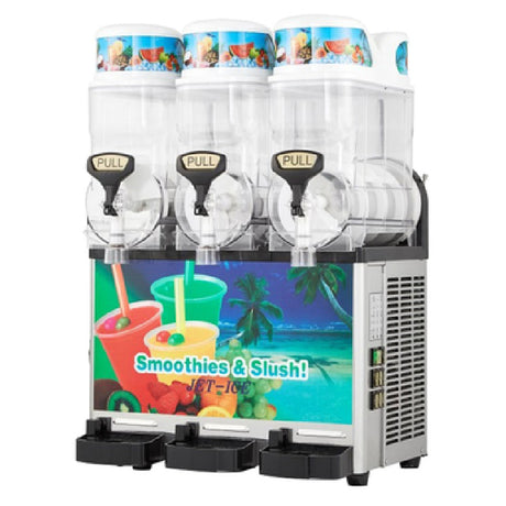 Icetro SSM-420 Slush Machine/Frozen Beverage Dispenser 23"W (3) 3.2-gallon Transparent Bowls